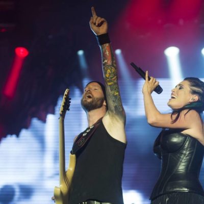 Ruud Jolie Sharon Den Adel Within Temptation Lokerse Feesten Live 2014